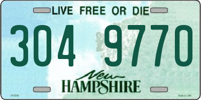 NH license plate 3049770