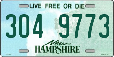 NH license plate 3049773