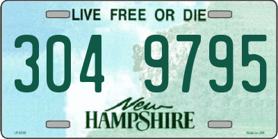 NH license plate 3049795