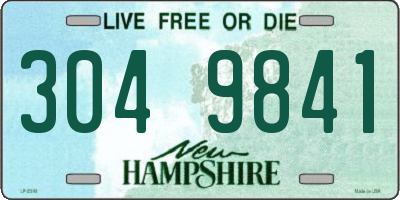 NH license plate 3049841