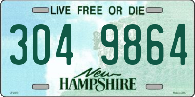 NH license plate 3049864