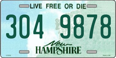NH license plate 3049878