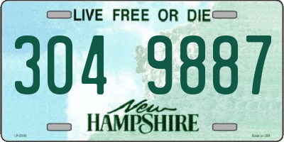 NH license plate 3049887