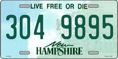 NH license plate 3049895