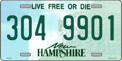 NH license plate 3049901