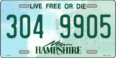NH license plate 3049905