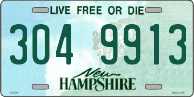 NH license plate 3049913