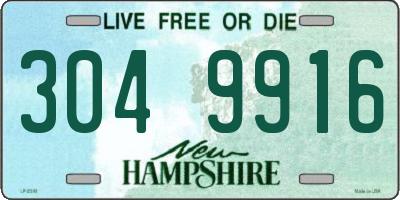 NH license plate 3049916