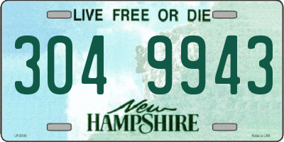 NH license plate 3049943