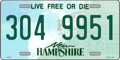 NH license plate 3049951