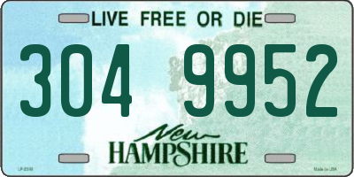 NH license plate 3049952