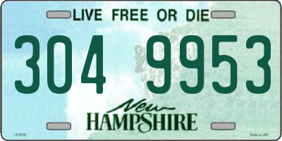 NH license plate 3049953