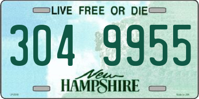 NH license plate 3049955