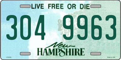NH license plate 3049963