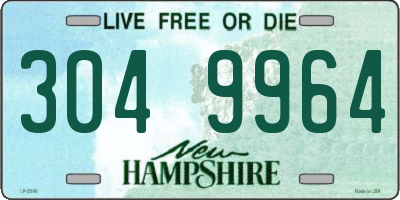 NH license plate 3049964