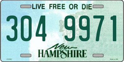 NH license plate 3049971