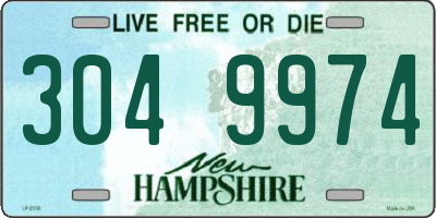 NH license plate 3049974