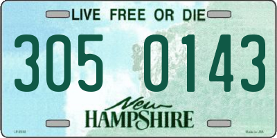 NH license plate 3050143