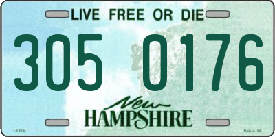 NH license plate 3050176