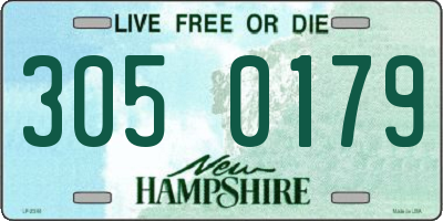 NH license plate 3050179