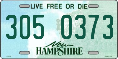 NH license plate 3050373