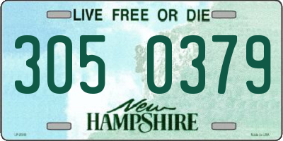 NH license plate 3050379