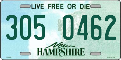 NH license plate 3050462