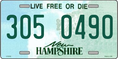 NH license plate 3050490