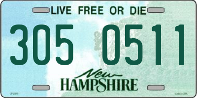 NH license plate 3050511