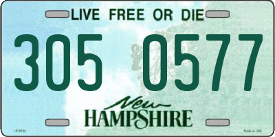 NH license plate 3050577