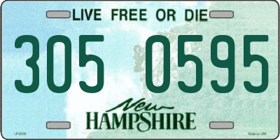 NH license plate 3050595