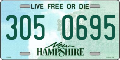 NH license plate 3050695