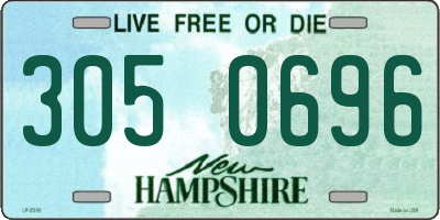 NH license plate 3050696