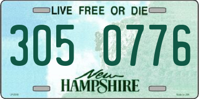 NH license plate 3050776