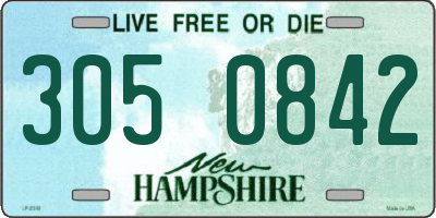 NH license plate 3050842