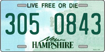 NH license plate 3050843