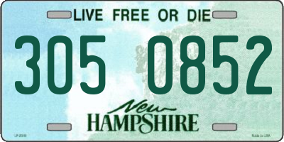 NH license plate 3050852
