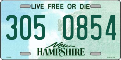 NH license plate 3050854