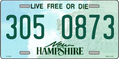 NH license plate 3050873