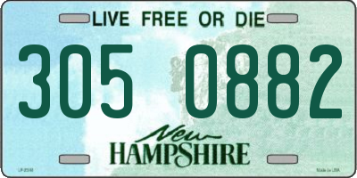 NH license plate 3050882