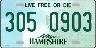NH license plate 3050903