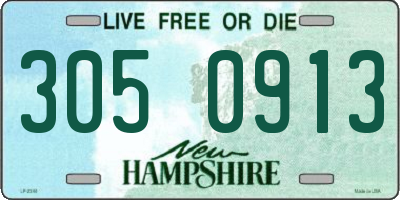 NH license plate 3050913