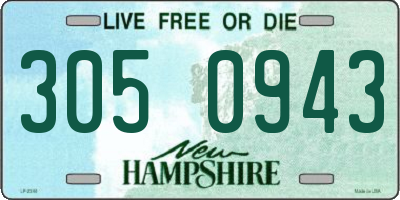 NH license plate 3050943