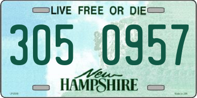 NH license plate 3050957