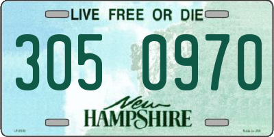 NH license plate 3050970