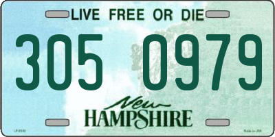 NH license plate 3050979