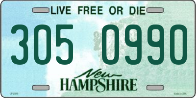 NH license plate 3050990