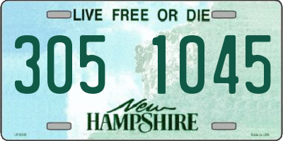 NH license plate 3051045