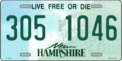 NH license plate 3051046