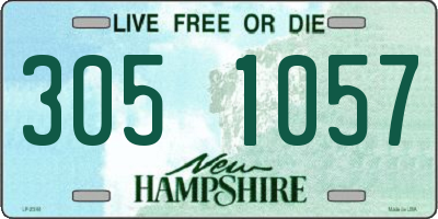 NH license plate 3051057